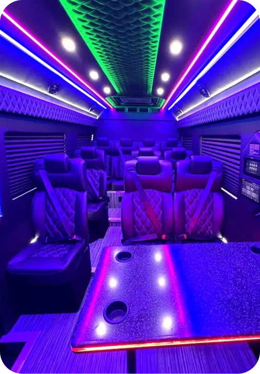 event transportation inside sprinter